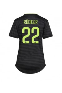 Real Madrid Antonio Rudiger #22 Fotballdrakt Tredje Klær Dame 2022-23 Korte ermer